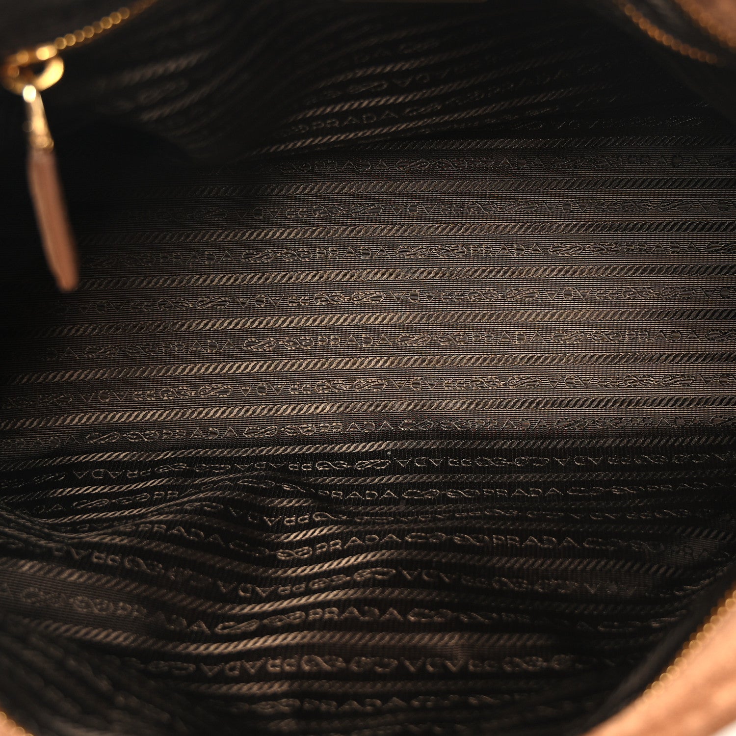 Prada Suede Large Bonnie Shoulder Bag Cocoa Brown 5 of 9