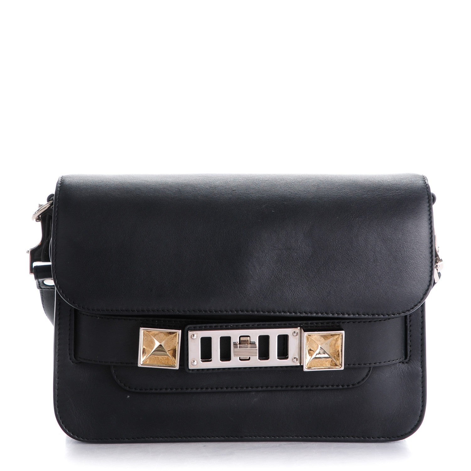 Proenza Schouler Calfskin PS11 Mini Classic Shoulder Bag Black 1 of 7