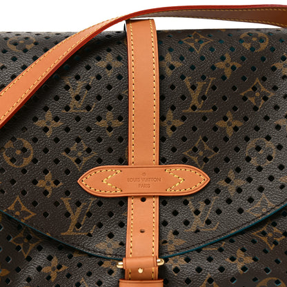 Louis Vuitton Monogram SC Flore Saumur Teal 7 of 9