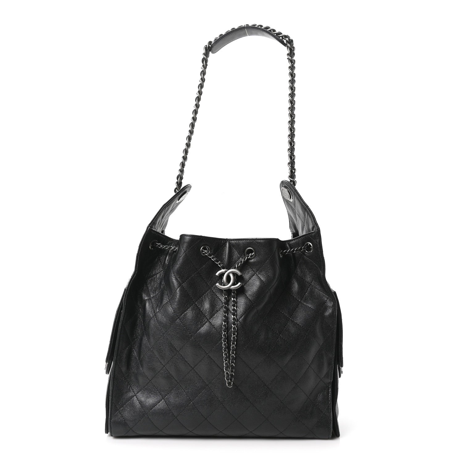 Chanel Caviar Quilted Medium Chanel 25 Handbag Black 1 of 11