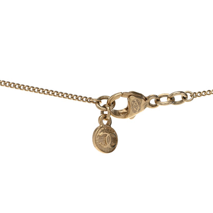 Chanel Crystal Pearl CC Star Necklace Gold 5 of 5
