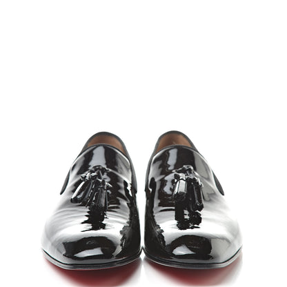 Christian Louboutin Patent Tassel Dandelion Mens Dandelion Flat Loafers 43.5 Black 2 of 7