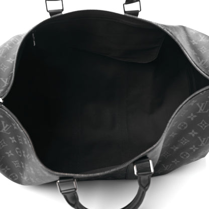Louis Vuitton Monogram Eclipse Keepall Bandouliere 55 5 of 10