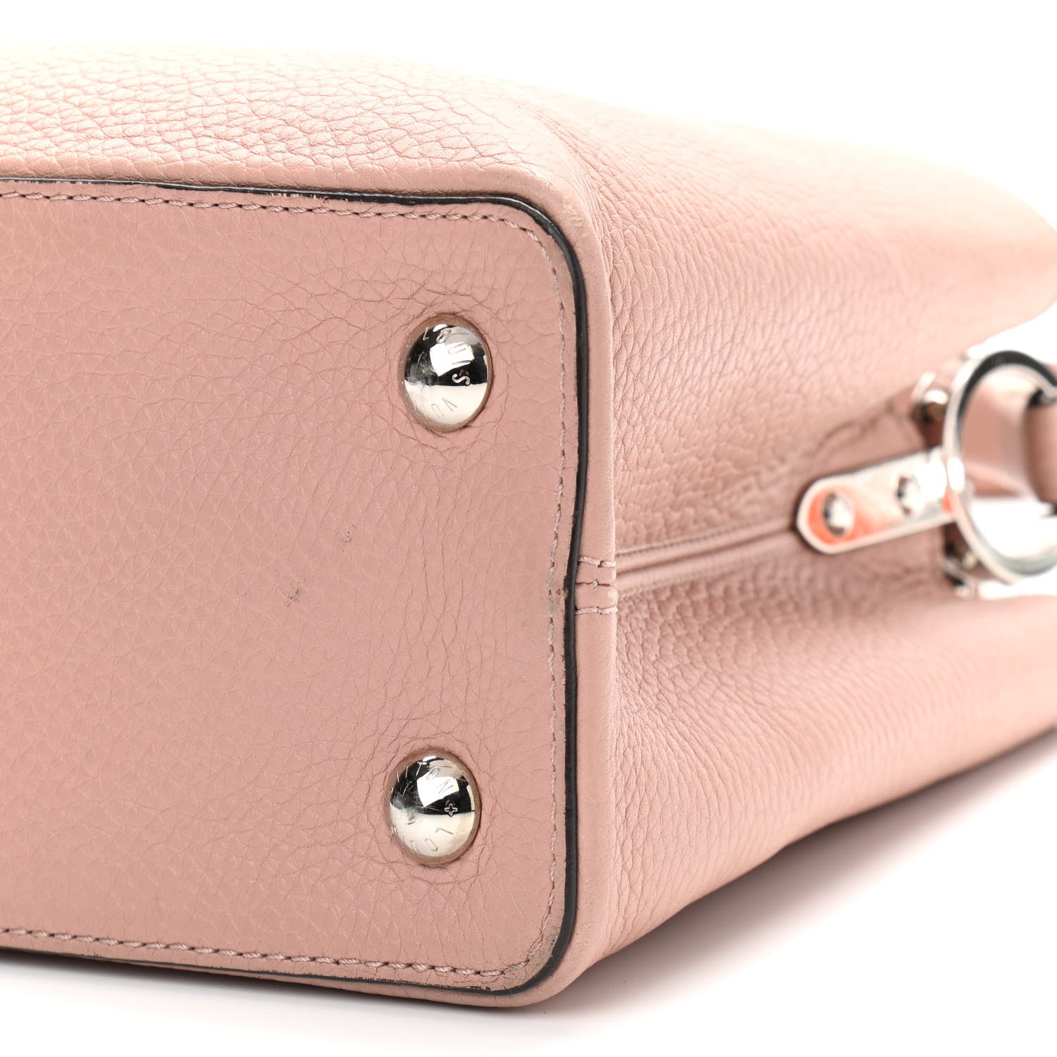 Louis Vuitton Taurillon Capucines PM Magnolia 9 of 12