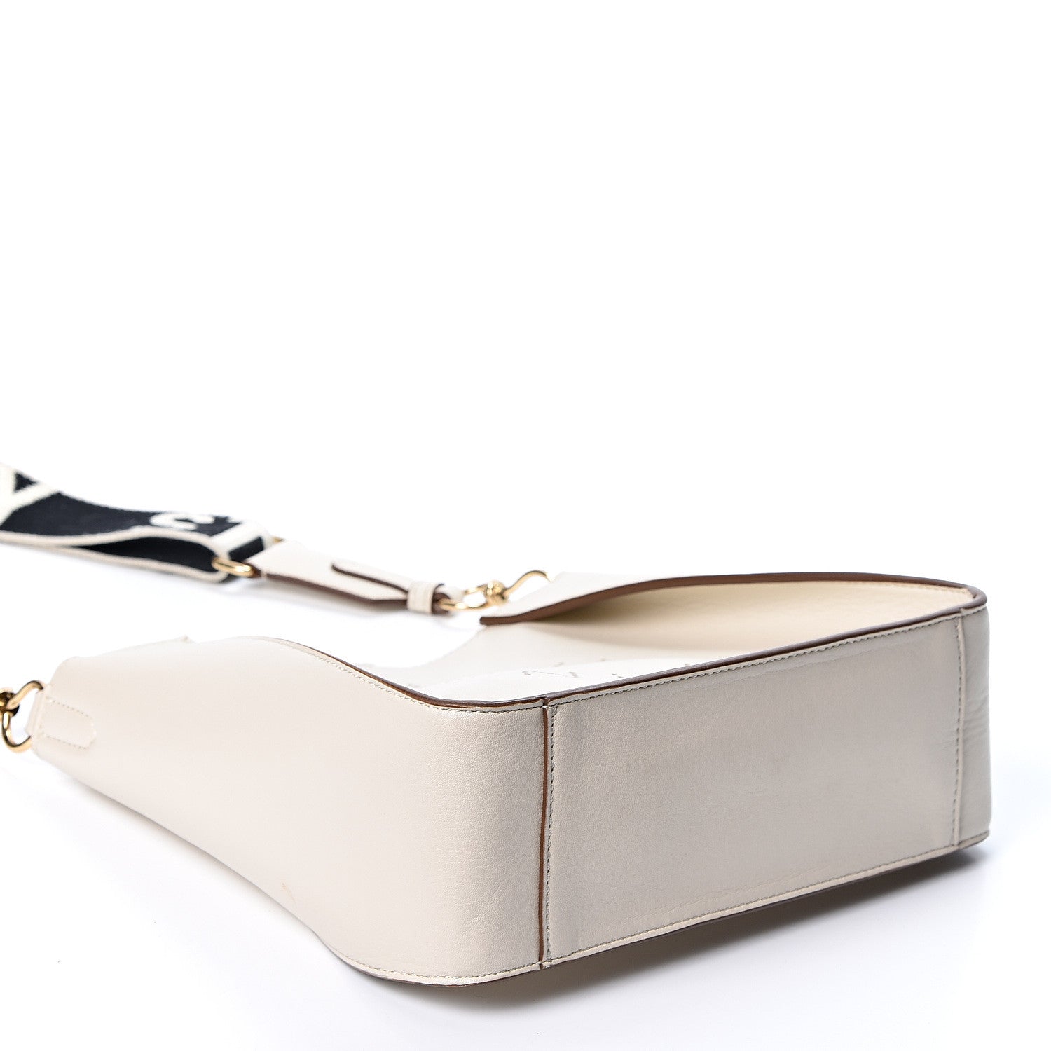 Stella McCartney Eco Alter Nappa Perforated Logo Mini Crossbody White 3 of 9