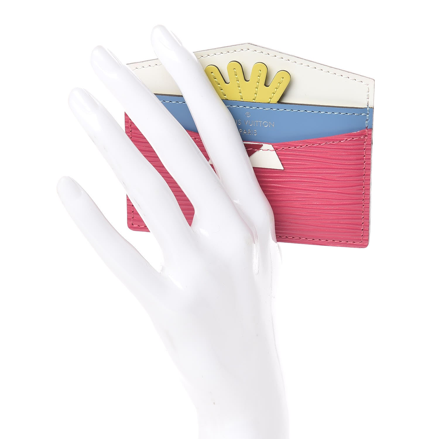 Louis Vuitton Epi Tribal Mask Card Holder Pivoine 2 of 7