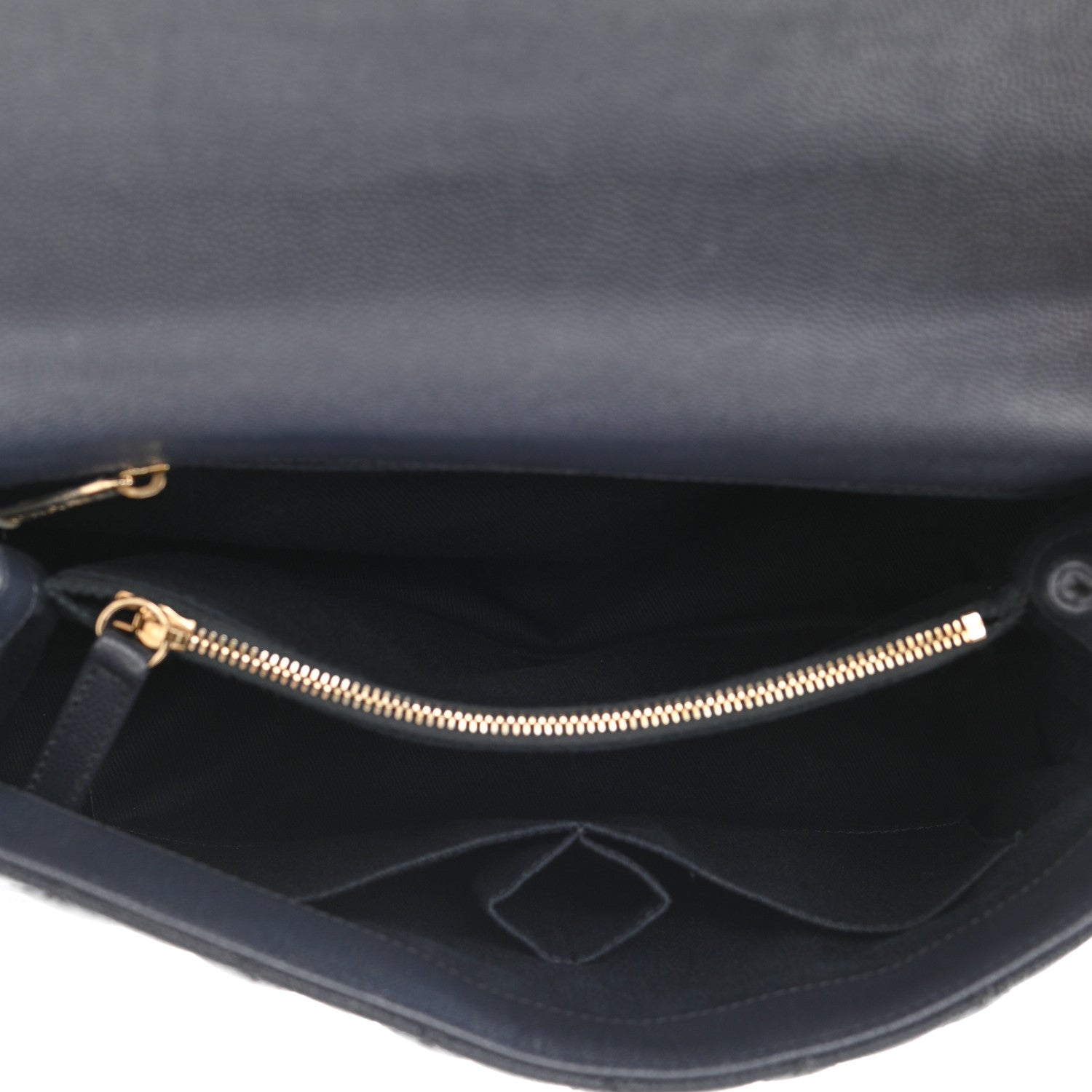 Chanel Caviar Quilted Small Coco Handle Flap Navy 5 of 11