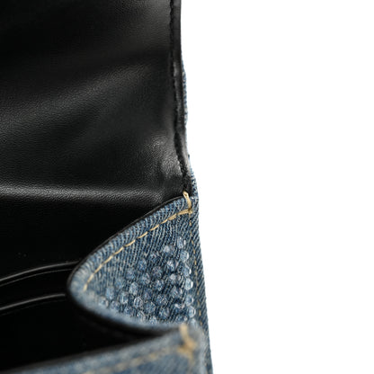 Marc Jacobs Crystal Denim Mini Saint Marc Top Handle Blue 12 of 13