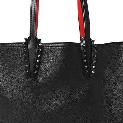 Christian Louboutin Calfskin Empire Spikes Small East West Cabata Tote Black 9 of 11