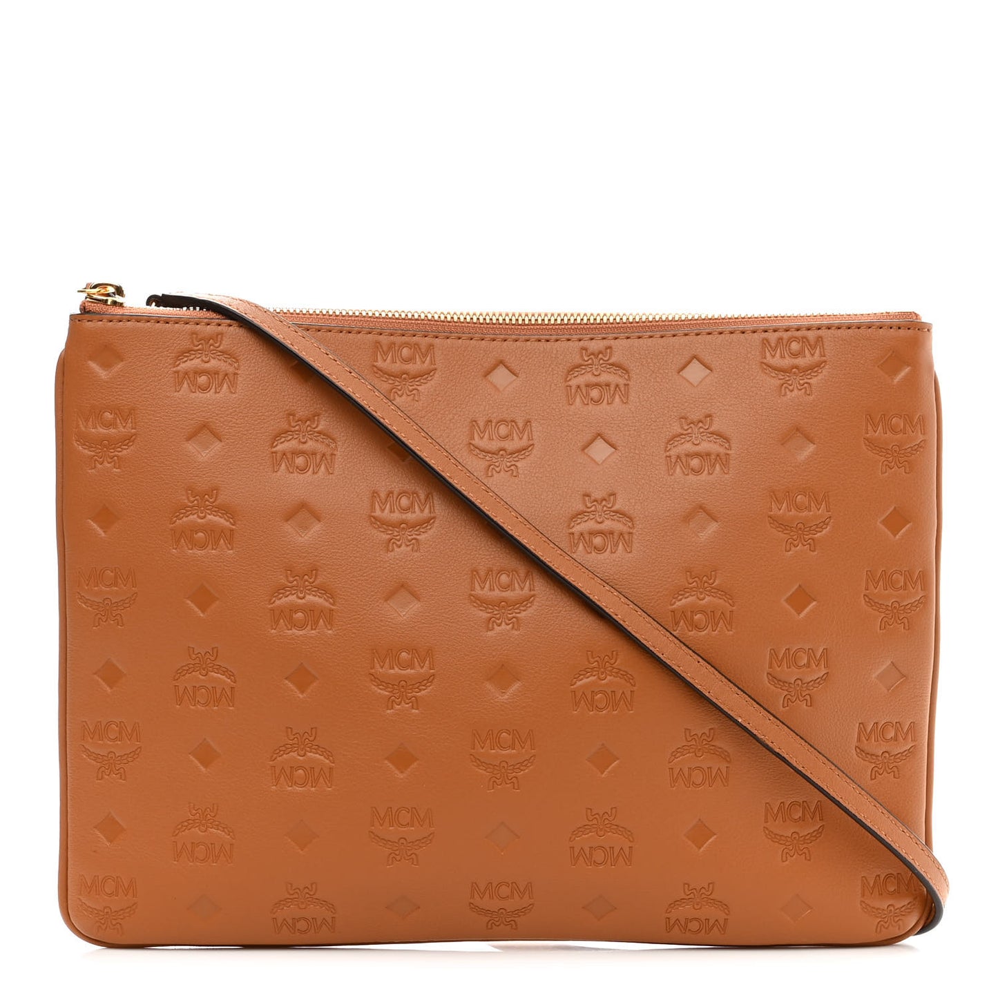 Calfskin Ottomar Crossbody Pouch Cognac