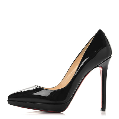 Christian Louboutin Patent Pigalle Plato 120 Pumps 36 Black 1 of 8