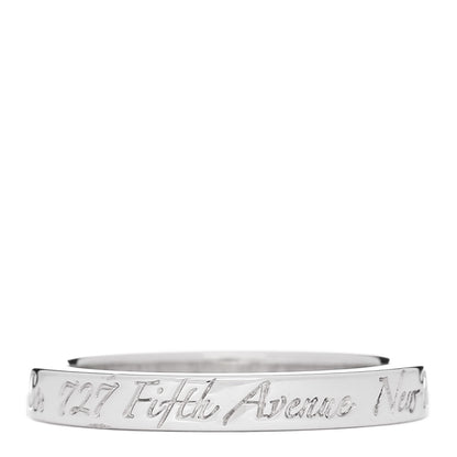 Tiffany Sterling Silver Narrow Notes Ring 53 6.25 3 of 4