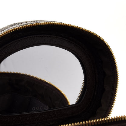 Gucci GG Supreme Monogram Textured Calfskin Web Ophidia Vanity Cosmetic Case Beige Ebony New Acero 9 of 12