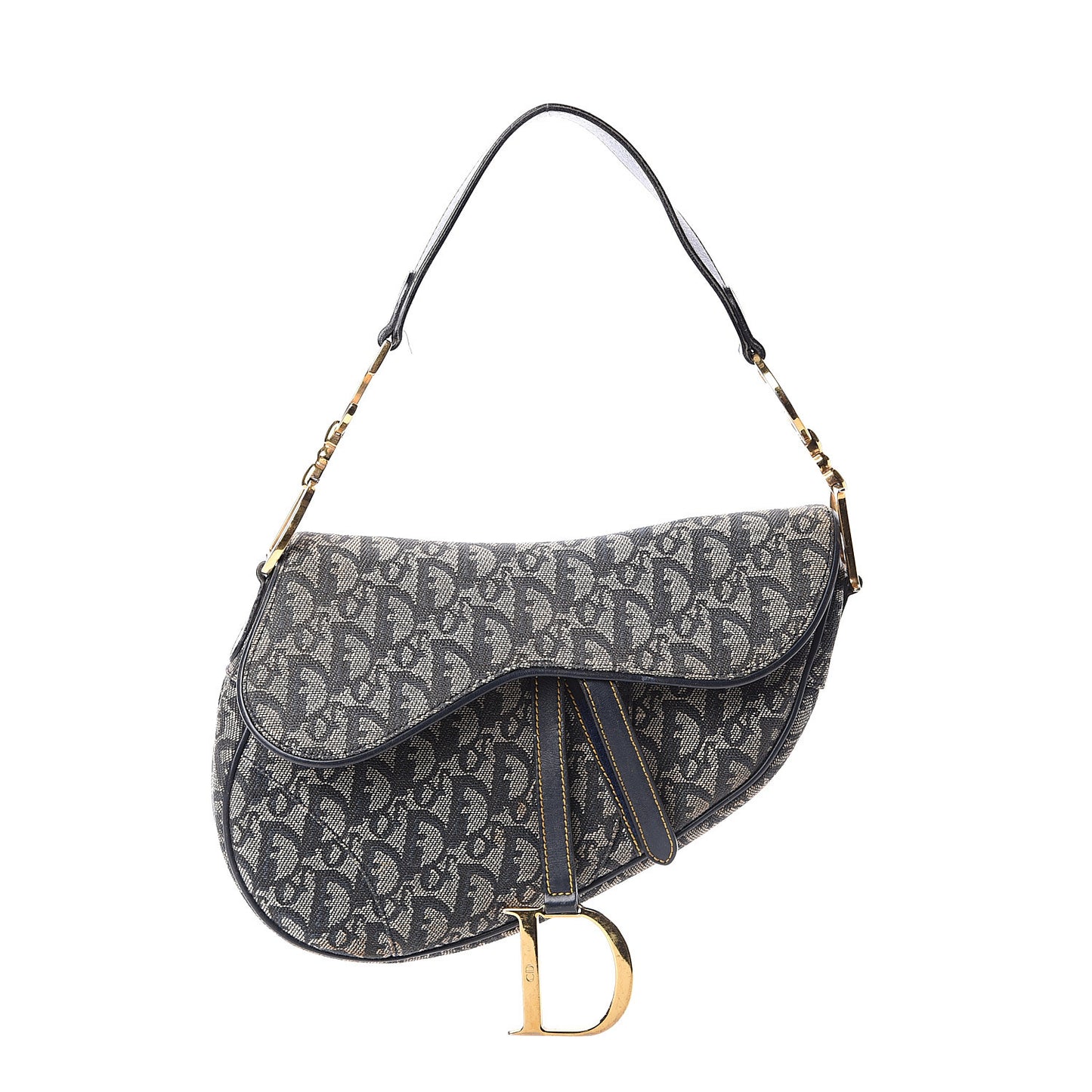 Monogram Saddle Bag Blue