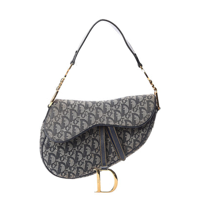 Christian Dior Monogram Saddle Bag Blue 1 of 7