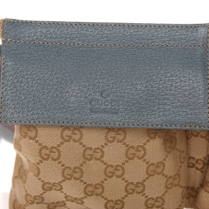 Gucci GG Monogram Web Double Pocket Belt Bag Blue 10 of 10