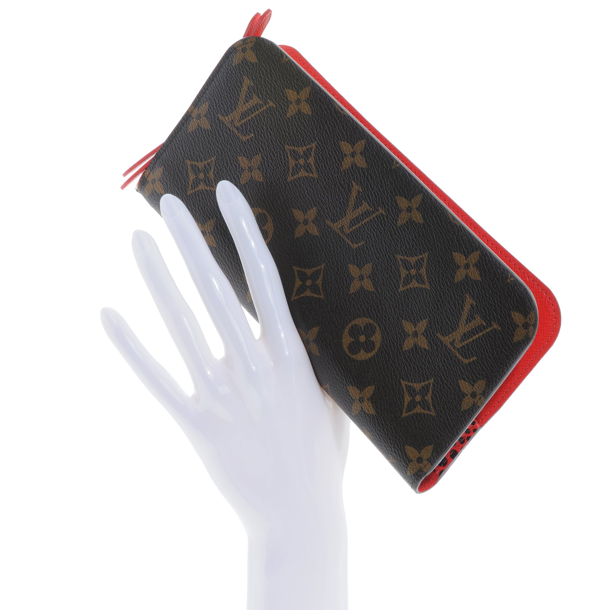 Louis Vuitton Monogram Kusama Waves Insolite Wallet Red 2 of 7