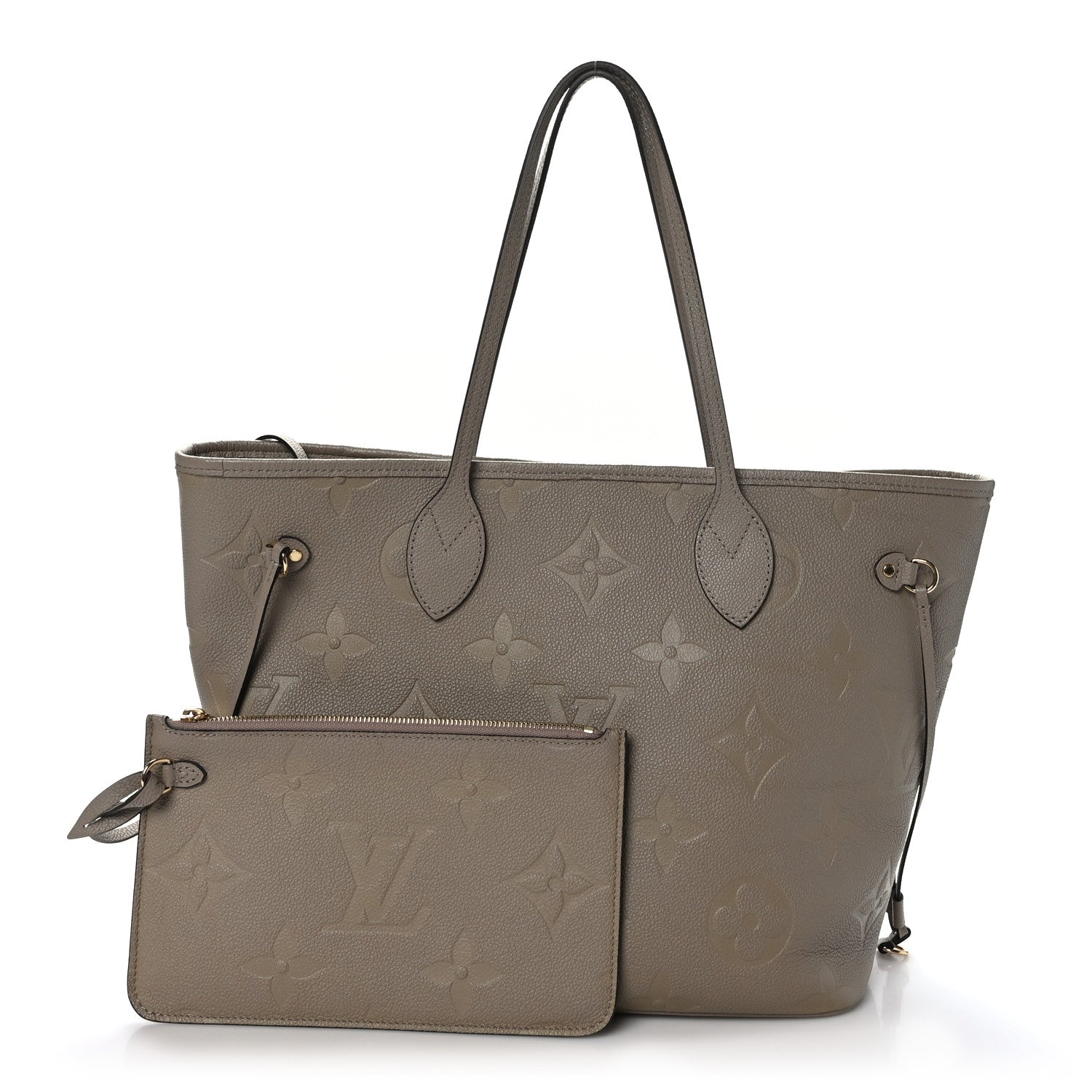Louis Vuitton Empreinte Monogram Giant Neverfull MM Tourterelle 3 of 10