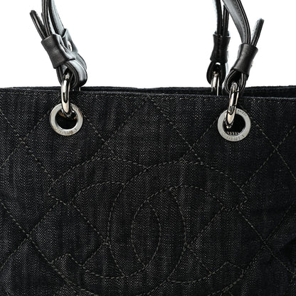 Chanel Denim Quilted Timeless Tote Dark Blue 9 of 11