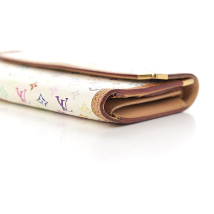 Louis Vuitton Monogram Multicolor Porte Tresor International Wallet White 8 of 13