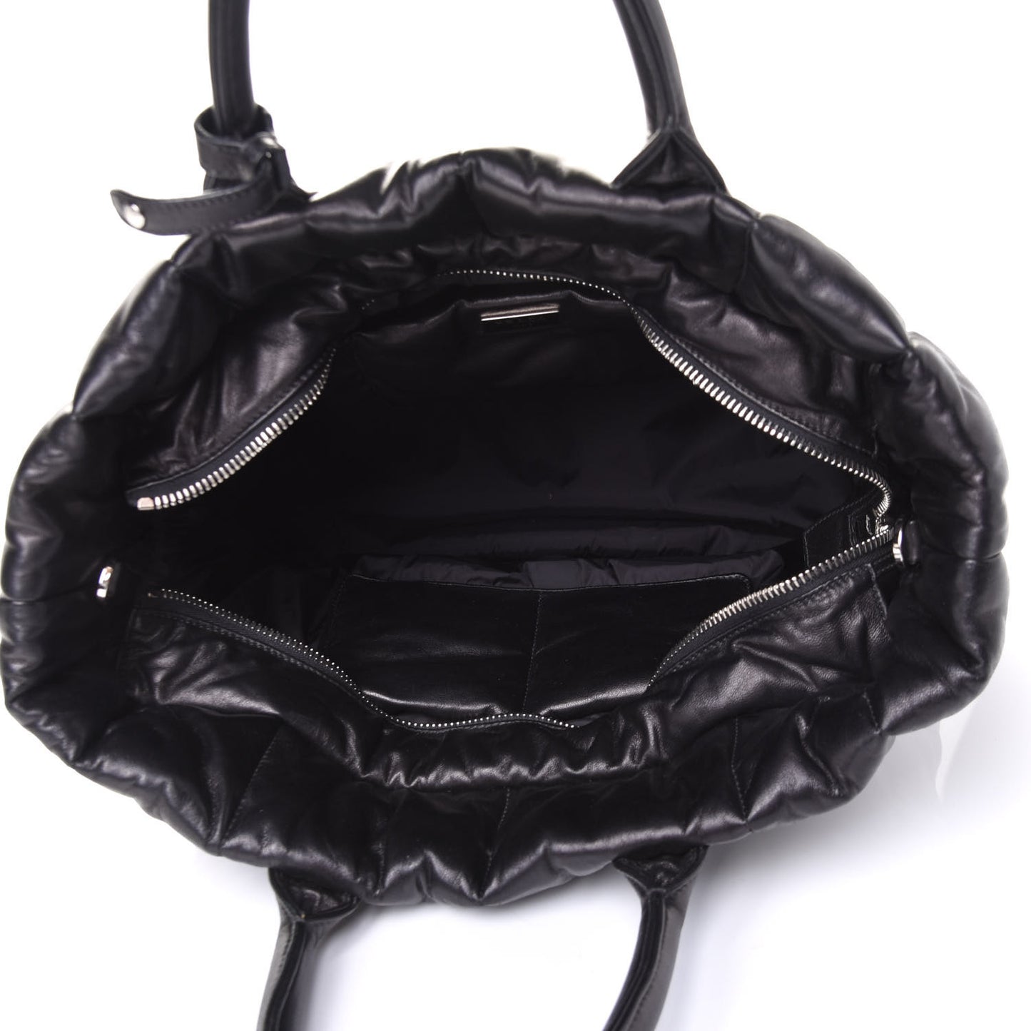 Nappa Bomber North South Tote Black