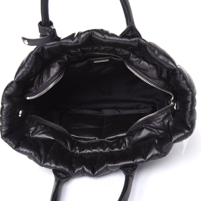 Prada Nappa Bomber North South Tote Black 4 of 4