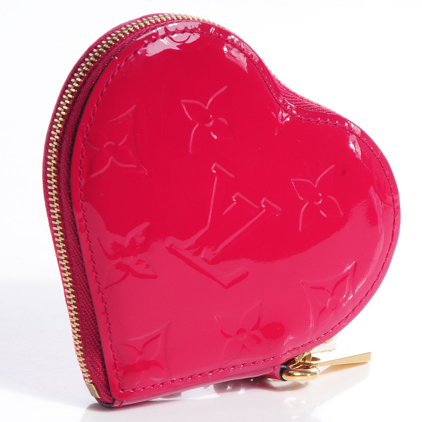 Vernis Heart Coin Purse Rose Indien