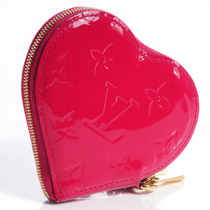 Louis Vuitton Vernis Heart Coin Purse Rose Indien 3 of 9