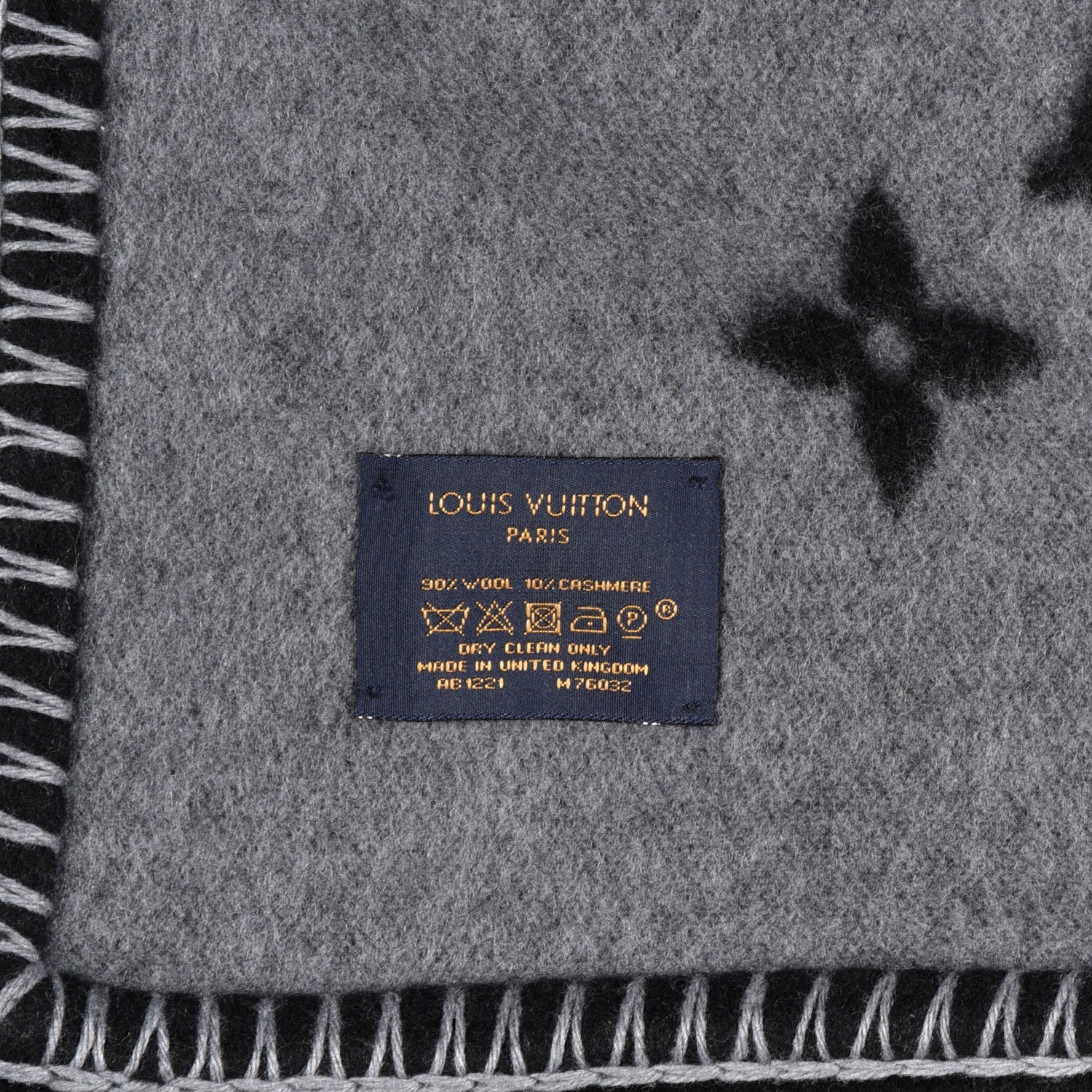 Louis Vuitton Wool Monogram Eclipse Blanket 3 of 3