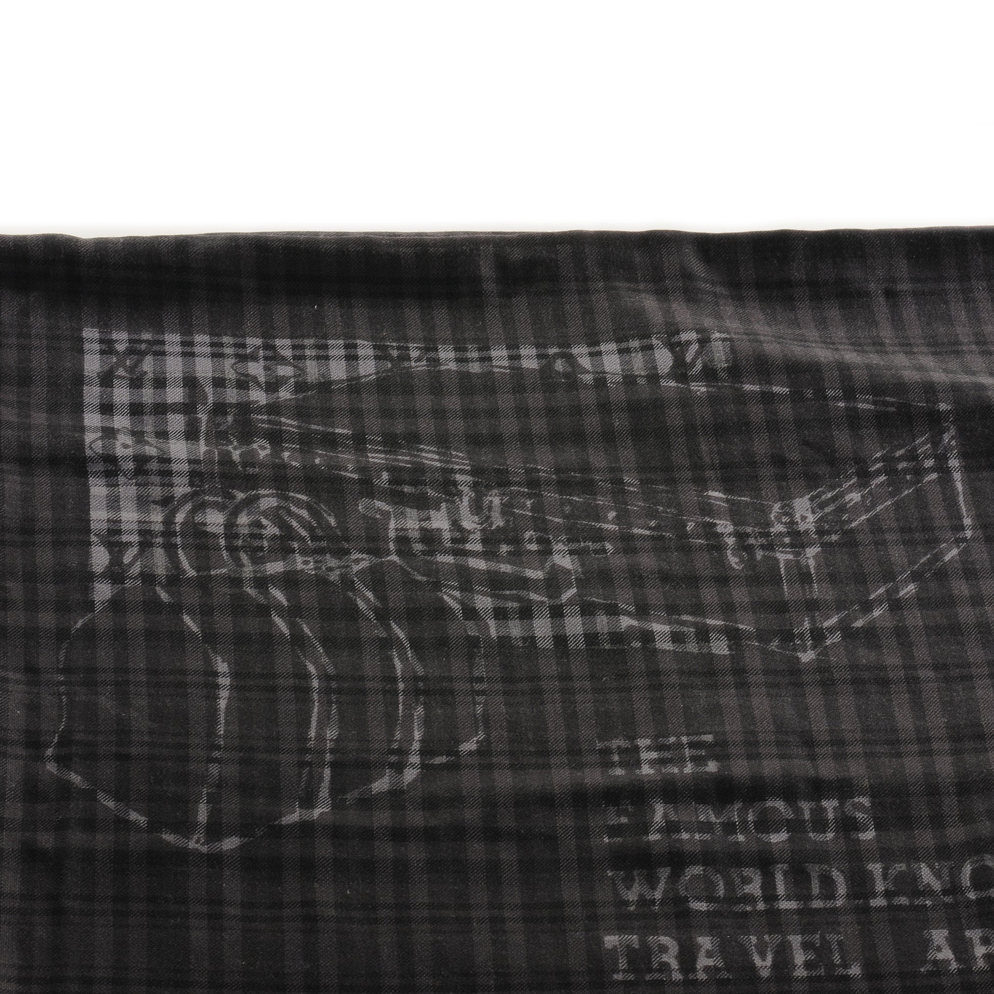 Louis Vuitton Mens Fleece Wool Silk Trunks Shawl 5 of 6