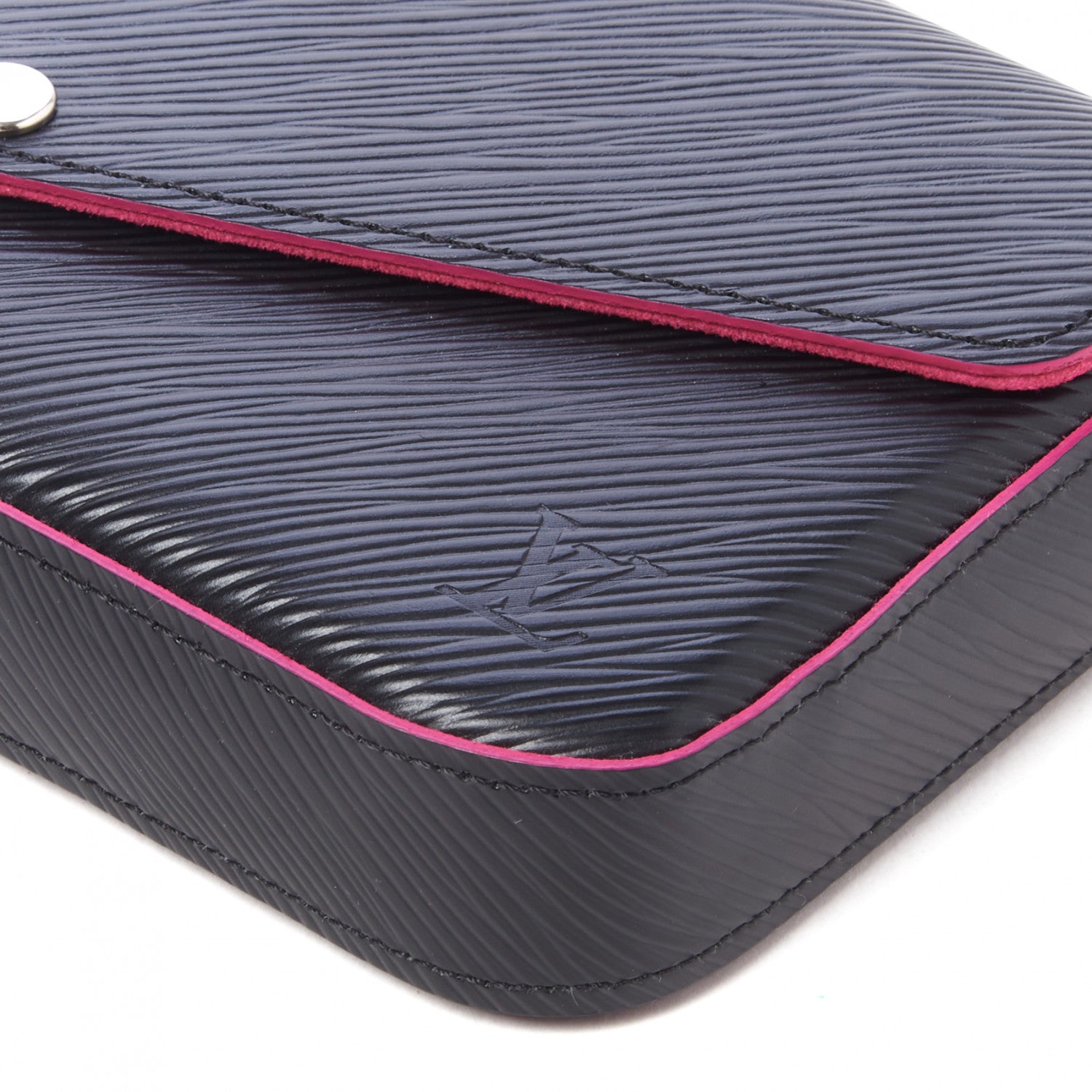Louis Vuitton Epi Pochette Felicie Black Hot Pink 5 of 9