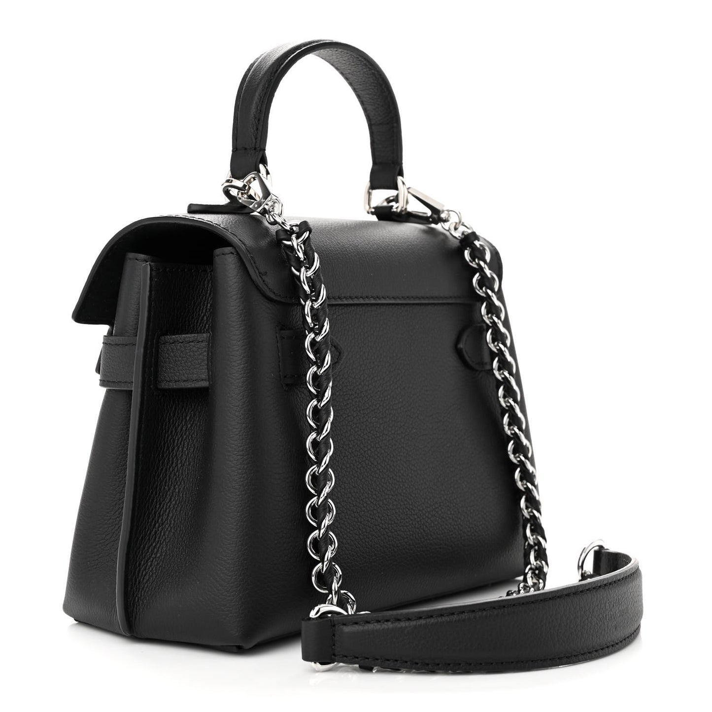 Calfskin Lockme Ever Mini Black