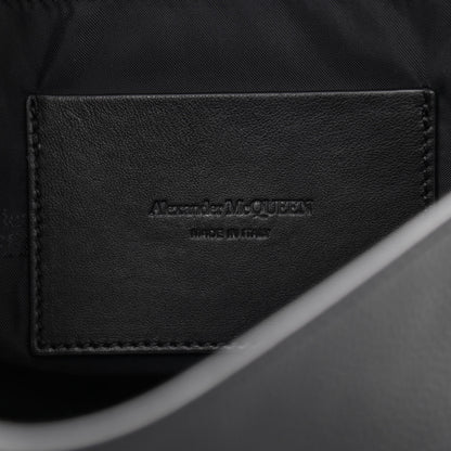 Alexander McQueen Grained Calfskin Crossbody Messenger Black 6 of 10