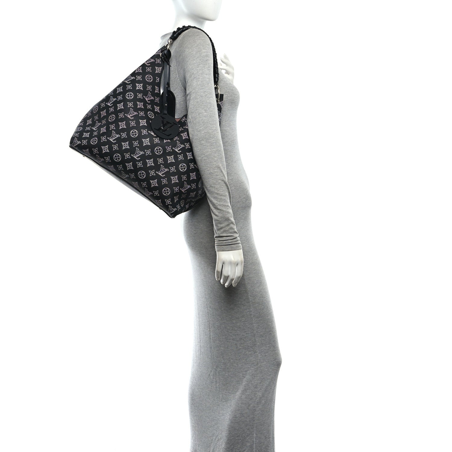 Louis Vuitton Mahina Carmel Hobo PM Black 2 of 9