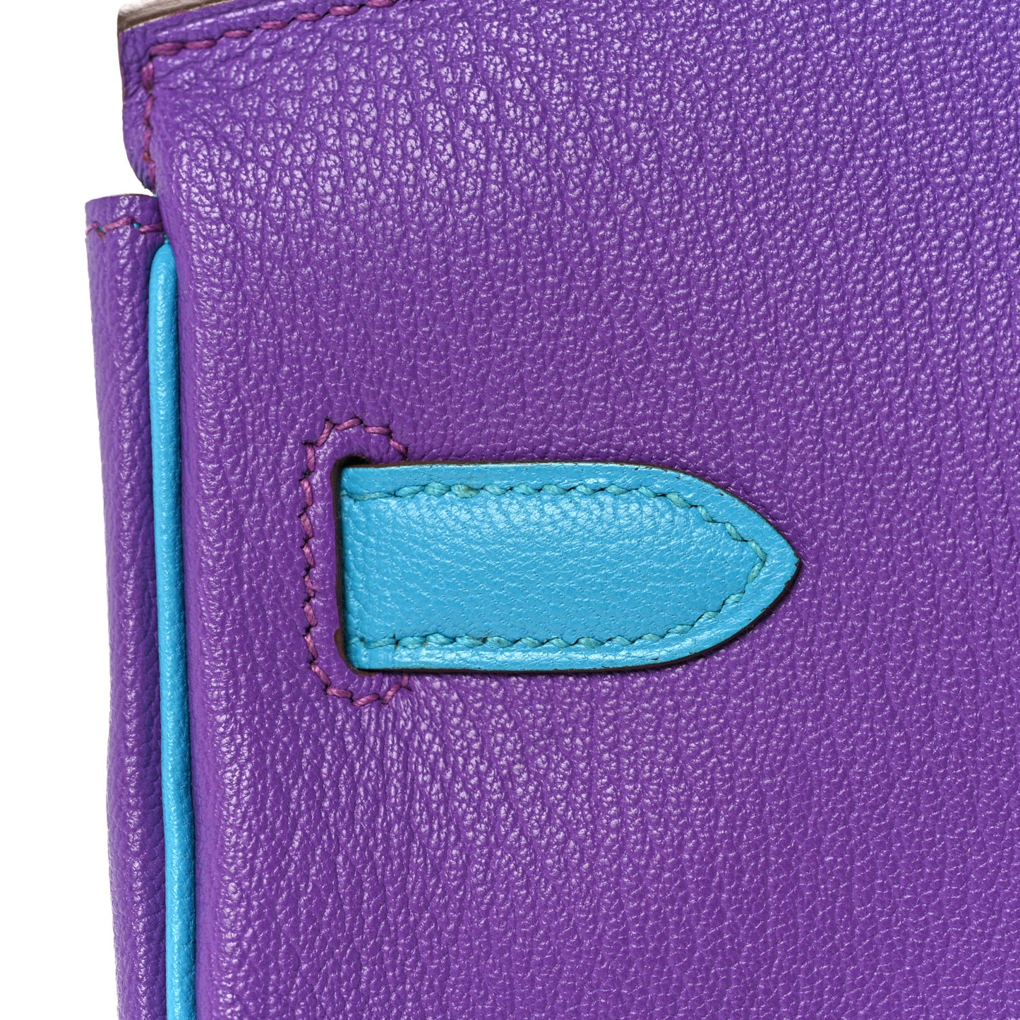Chevre Horseshoe Birkin 30 Parme Bleu Aztec