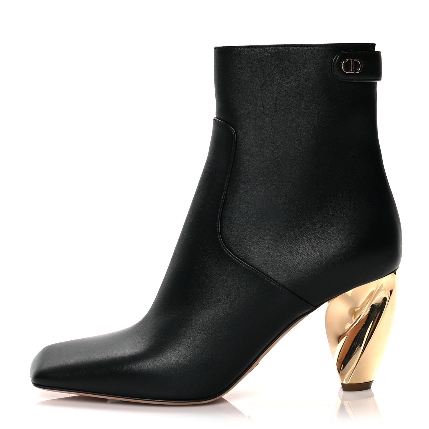 Christian Dior Soft Calfskin Rhodes 80mm Ankle Boots 37.5 Black 1 of 8