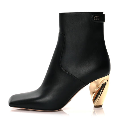 Christian Dior Soft Calfskin Rhodes 80mm Ankle Boots 37.5 Black 1 of 8