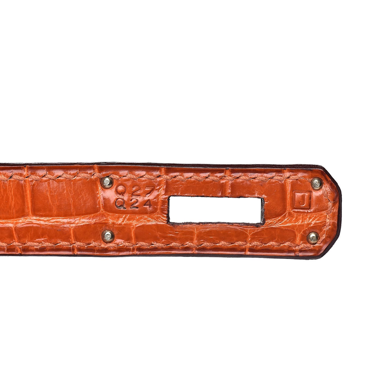 Shiny Porosus Crocodile Birkin 35 Orange