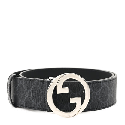 Gucci GG Supreme Monogram Blondie 40mm Belt 85 34 Black 1 of 4