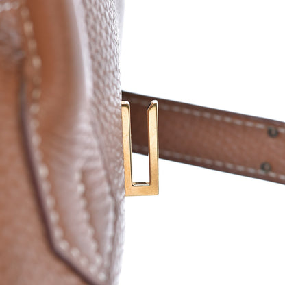 Hermes Taurillon Clemence Birkin 35 Gold 30 of 32