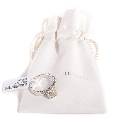 David Yurman Sterling Silver 18k Gold Cable Ring 5.5 7 of 7