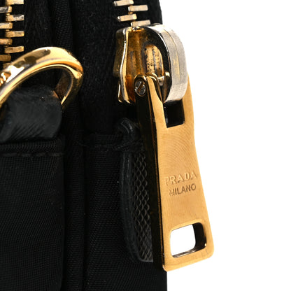 Prada Nylon Saffiano Double Zip Camera Bag Black 12 of 15