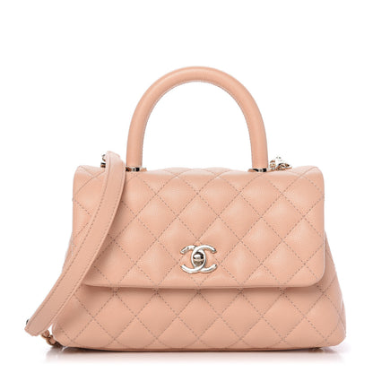 Chanel Caviar Quilted Mini Coco Handle Flap Light Pink 1 of 10