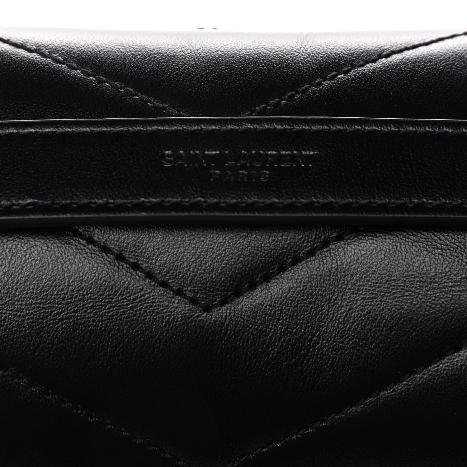 Saint Laurent Calfskin Y Quilted Monogram Medium Loulou Chain Satchel Black 8 of 13