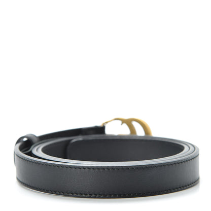 Gucci Calfskin Double G 20mm Belt 90 36 Black 3 of 7