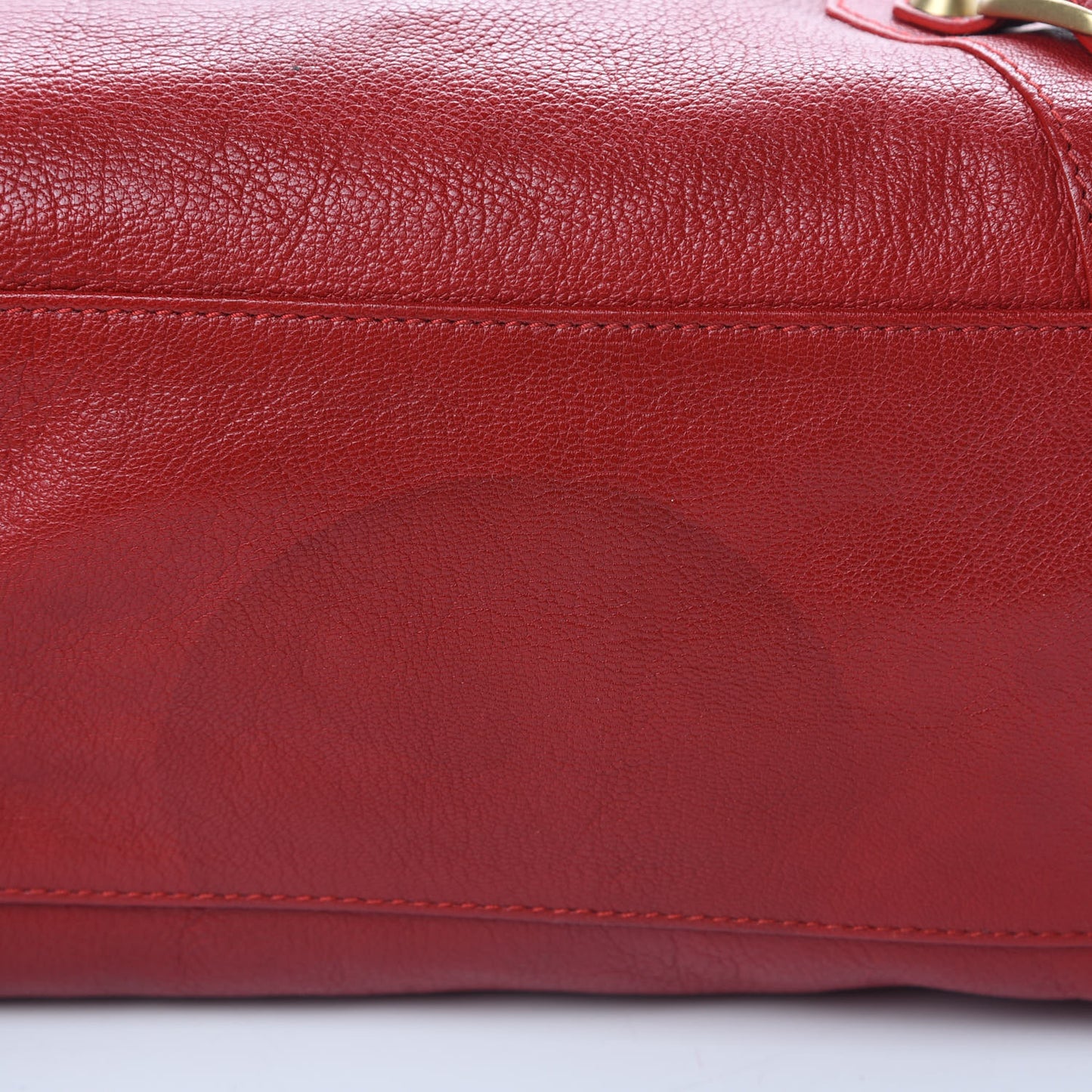 Sugar Goatskin Classic Gold Hardware City Rouge Rouge Coquelicot