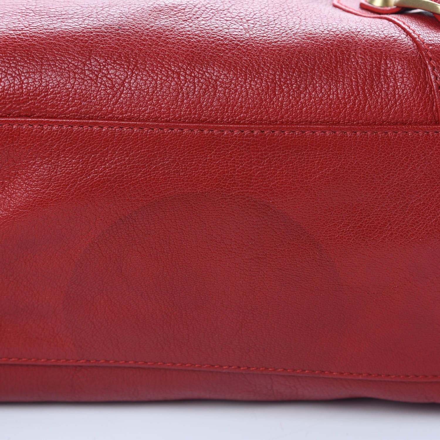 Balenciaga Sugar Goatskin Classic Gold Hardware City Rouge Rouge Coquelicot 11 of 20