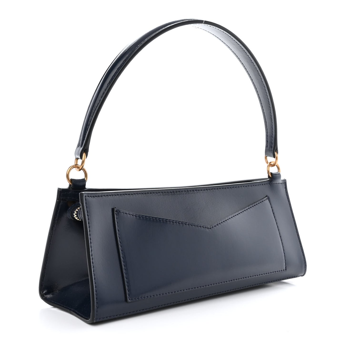 Calfskin Pencil Shoulder Bag Navy