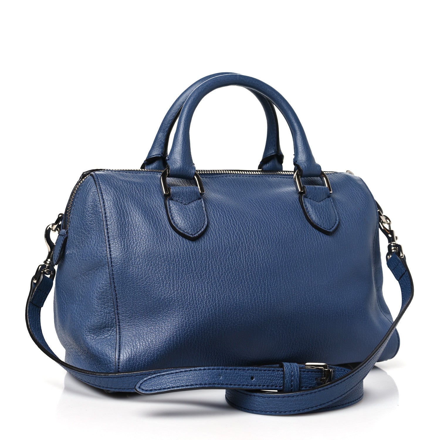 Mulberry Grainy Leather Small Del Rey Satchel Slate Blue 3 of 8