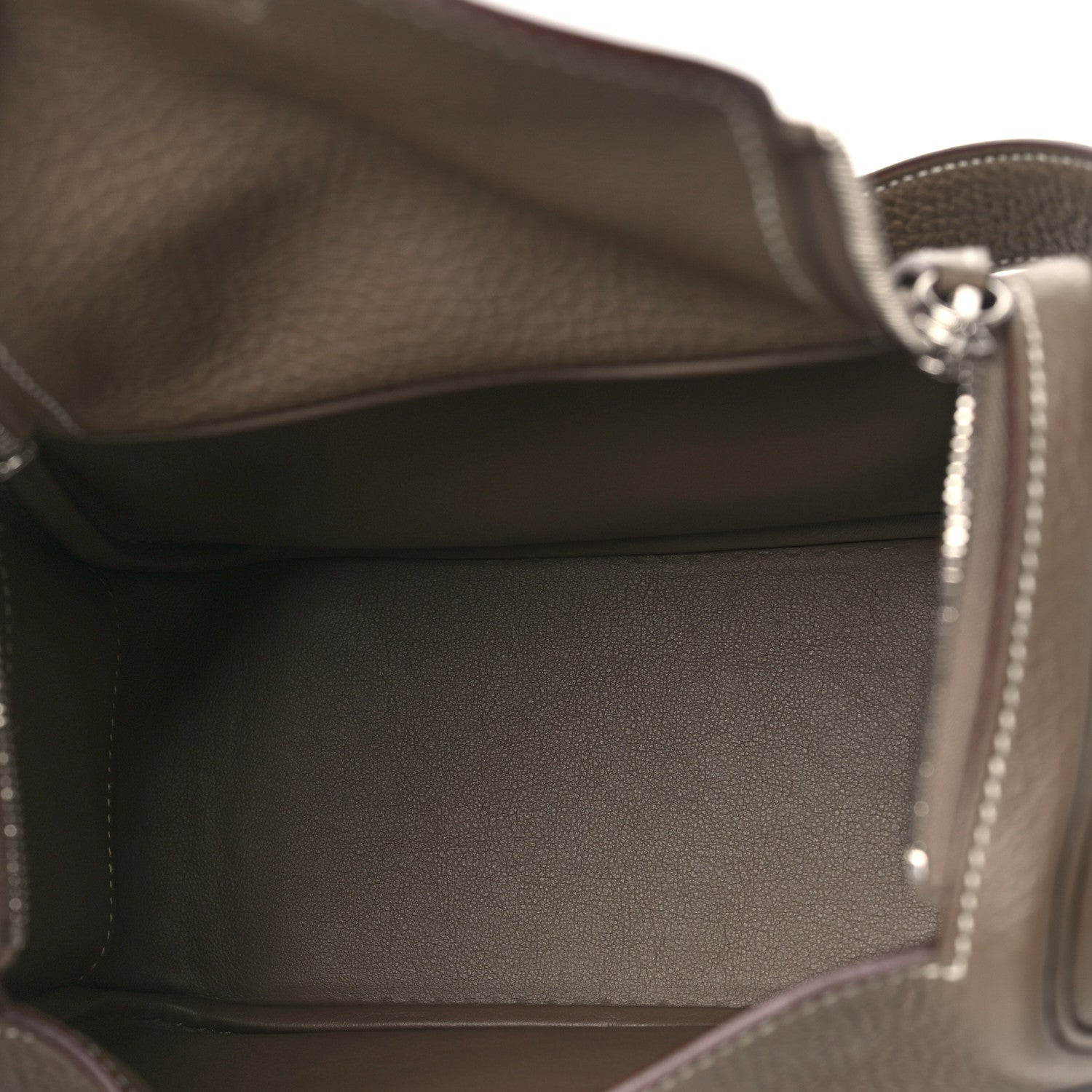Hermes Taurillon Clemence Mini Lindy 20 Etoupe 5 of 11